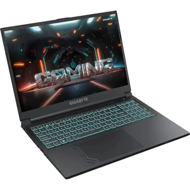 Ноутбук Gigabyte G6 MF (Intel Core i7-12650H/16"/IPS/1920x1200/165Hz/16Gb/512Gb SSD/RTX4050 6Gb/NoOS) Black MF-G2KZ853SD - фото